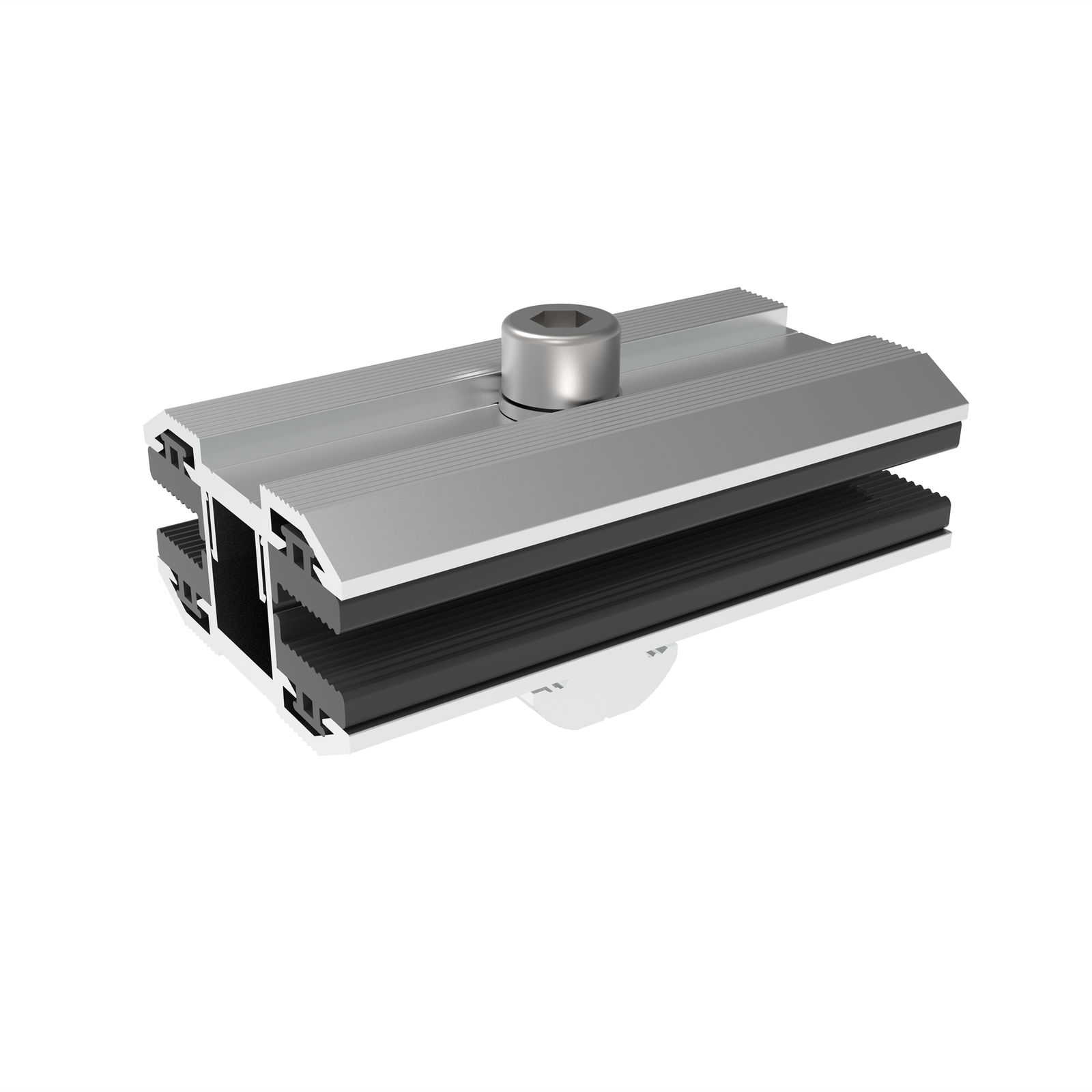 1 frameless solar panel mid clamp 2