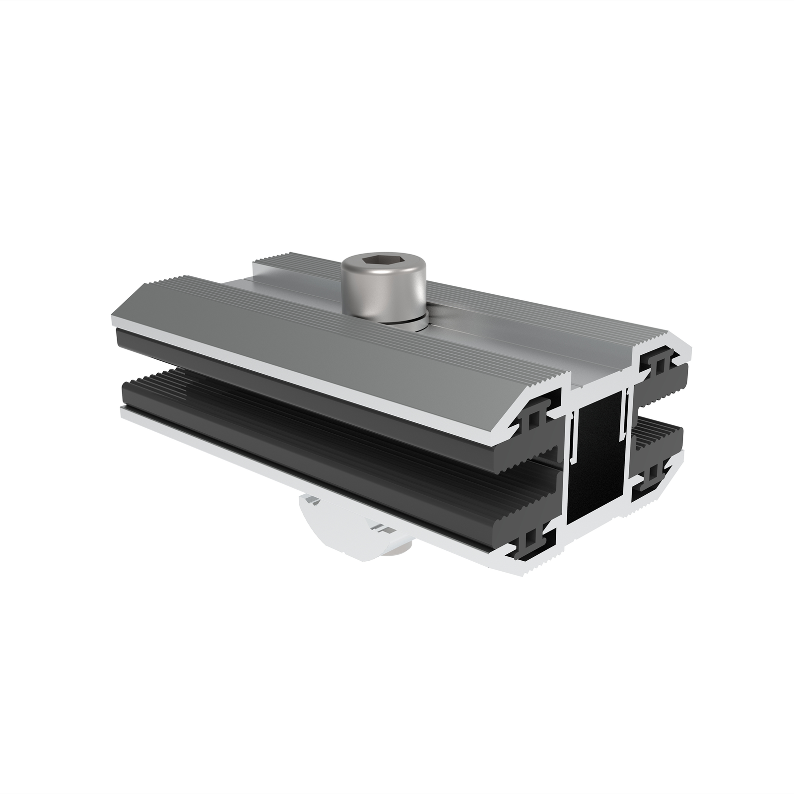 1 frameless solar panel mid clamp 3