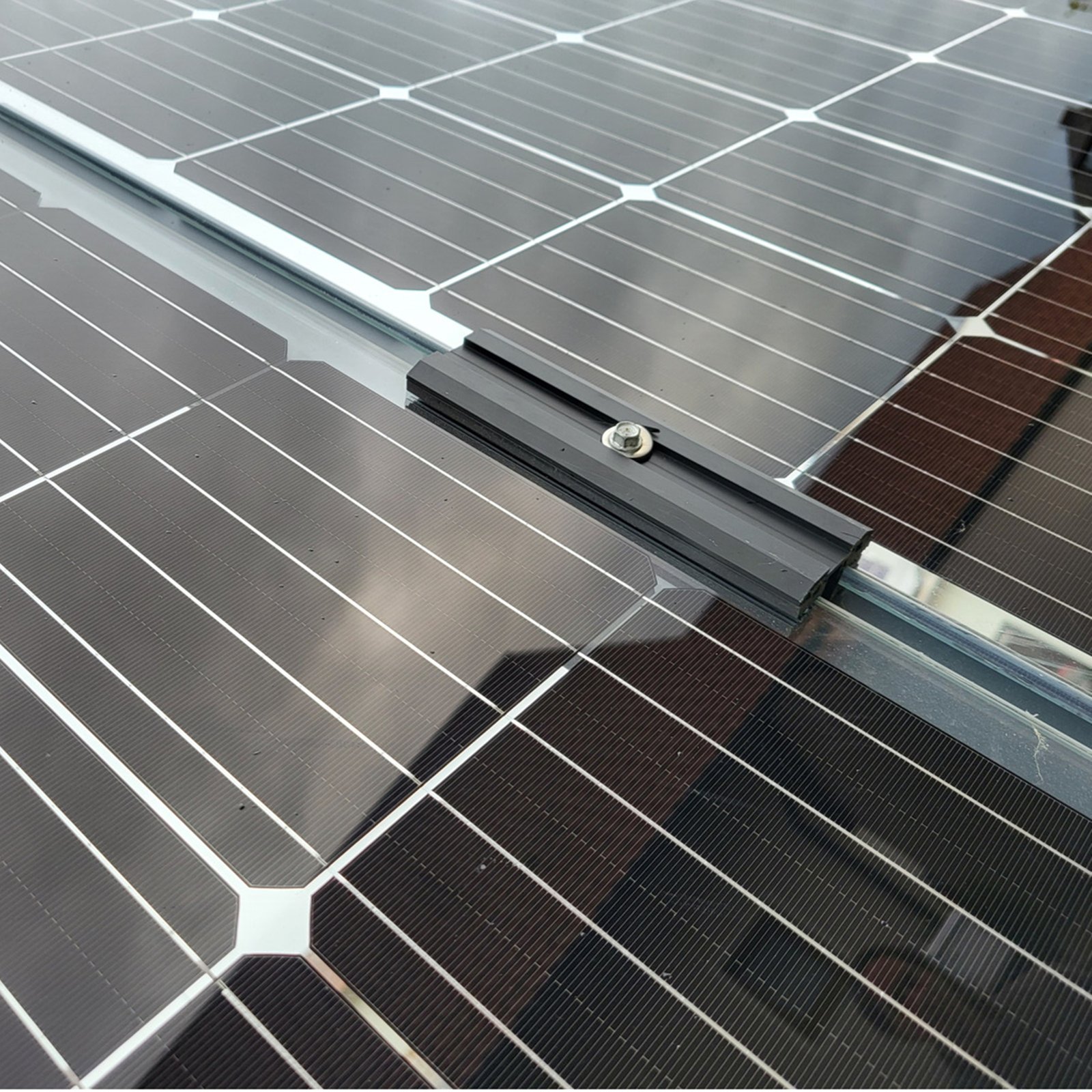 1 frameless solar panel mid clamp 6