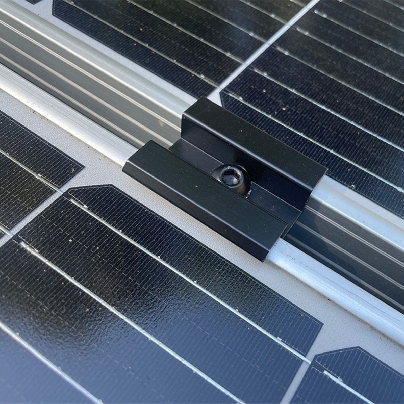 Mid Clamp for Solar Panel Mounting Rail 1 1solar panel mounting aluminum alloy middle clamp 4