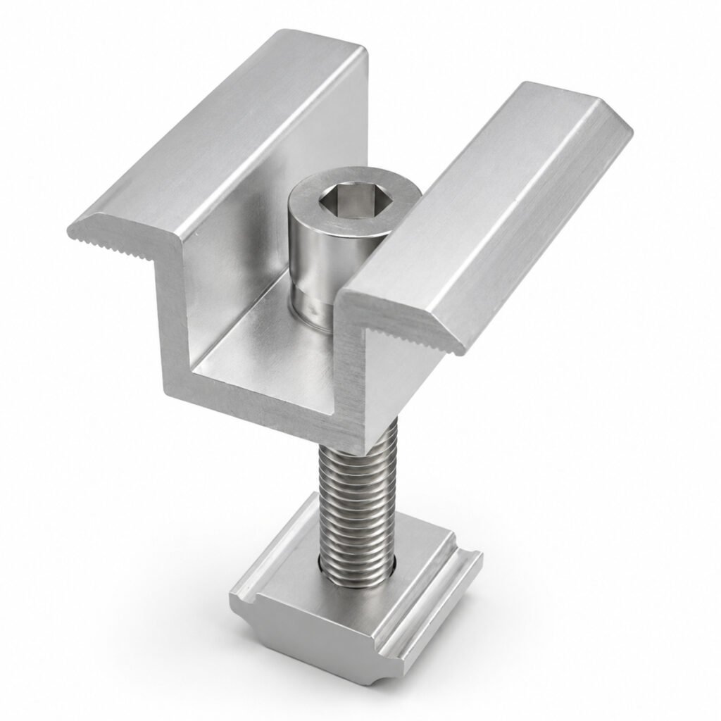1 1solar panel mounting aluminum alloy middle clamp 8