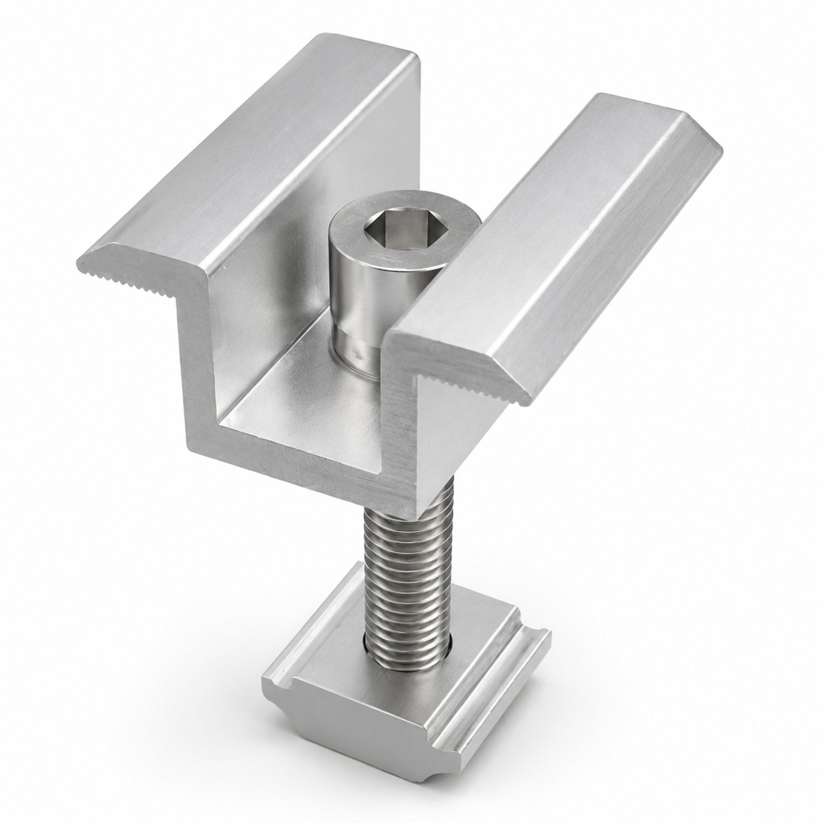 1 1solar panel mounting aluminum alloy middle clamp 8