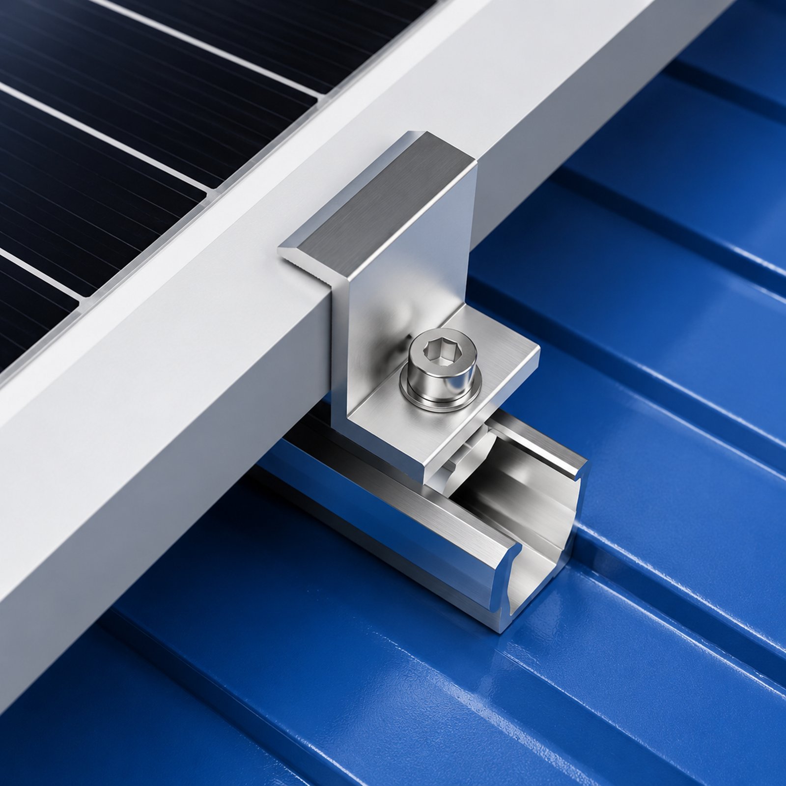 Aluminum Solar Panel End Clamp 1 solar panel end clamp for mounting rails 1