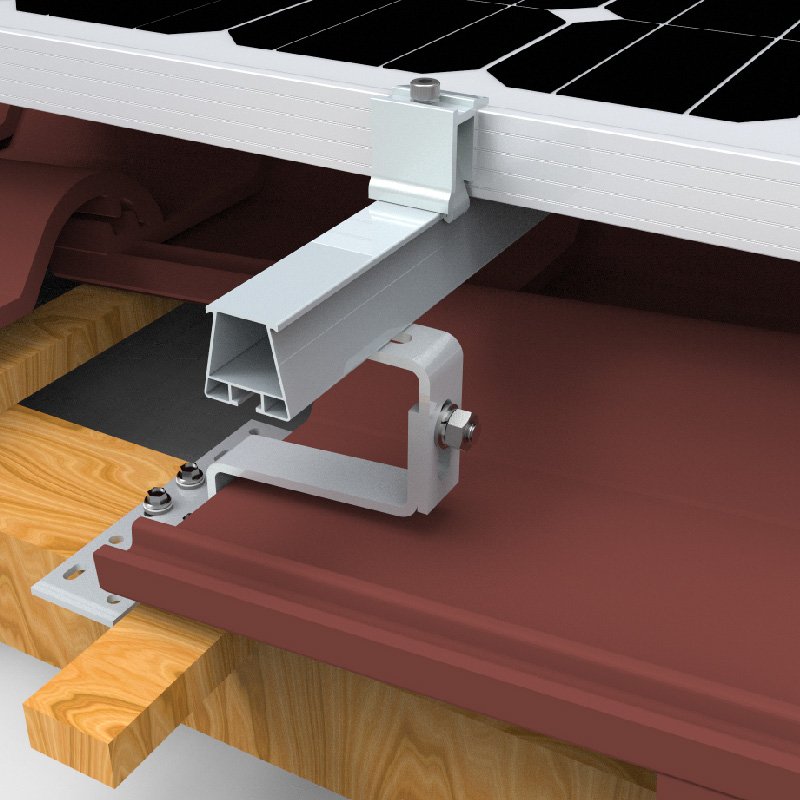 1 solar roof hook for tile roof mounting 2